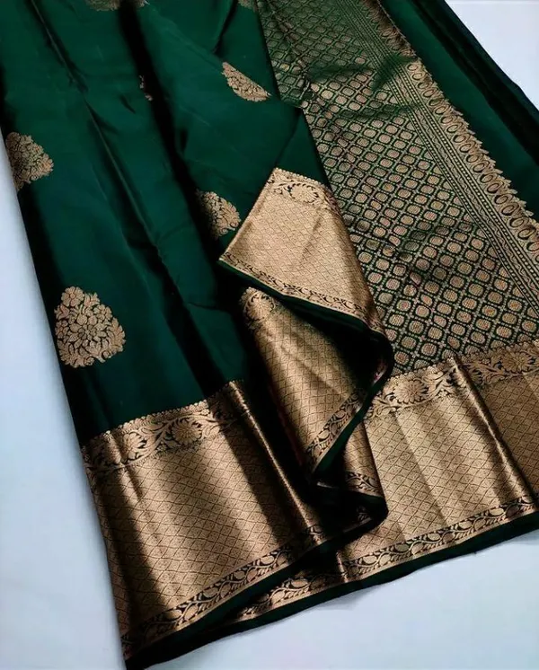Green_Woven_Kanjivaram_Jacquard_Saree_with_Saree_Cover
